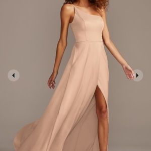 DAVIDS BRIDAL BRIDESMAID DRESS. 20. SAND